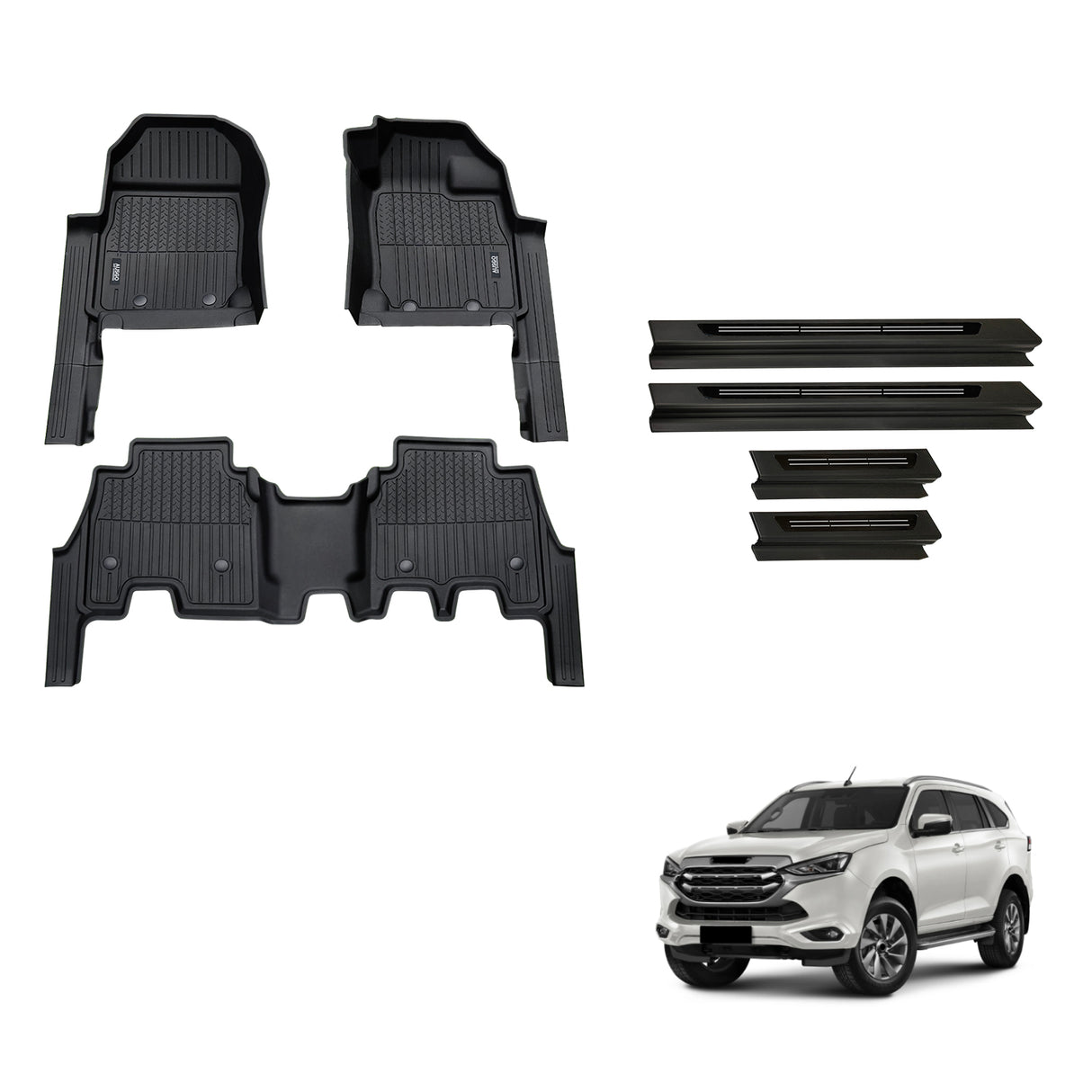 Injection Floor Mats & Door Sill Protector for ISUZU MU-X 2021-Onwards