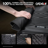 Injection 7D TPE Car Floor Mats for Ford Everest Next-Gen 2022-Onwards