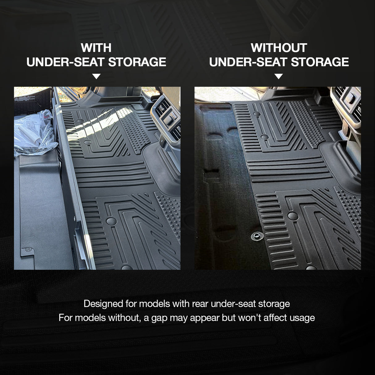 5D TPE Car Floor Mats for Ford F-150 2023-Onwards