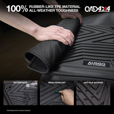 Injection 5D Car Floor Mats for Ford Ranger PX/PX2/PX3 Dual Cab 2011-2022