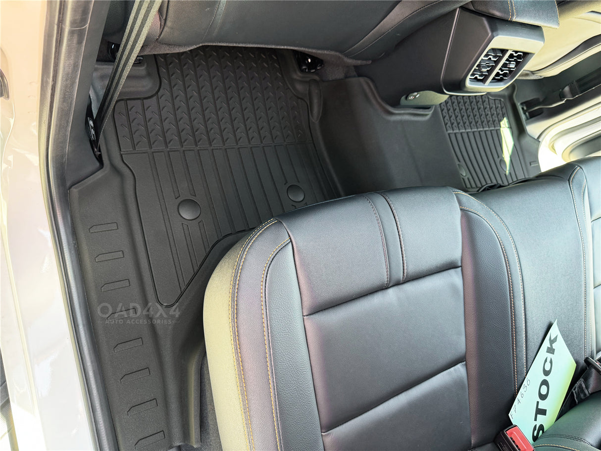 Injection Floor Mats & Door Sill Protector for Volkswagen Amarok NF Series Dual Cab 2023-Onwards
