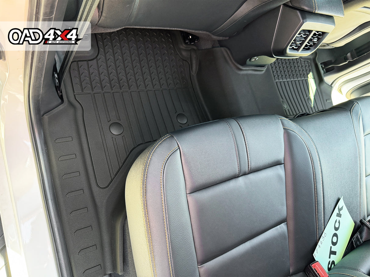 Injection Floor Mats & Door Sill Protector for Ford Ranger Dual Cab 2022-Onwards