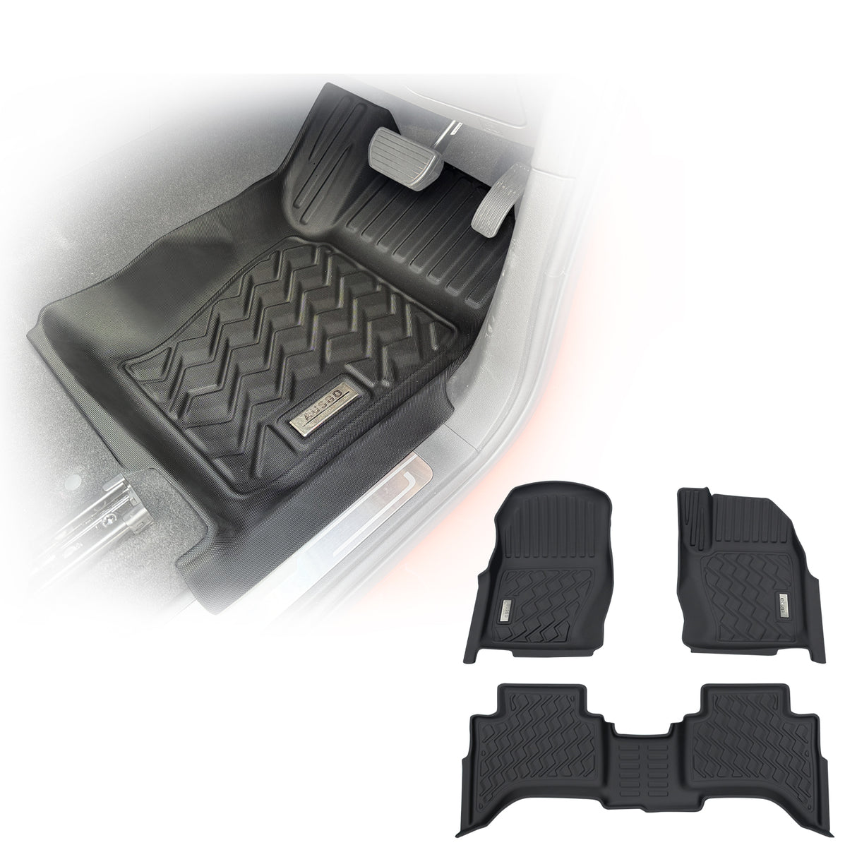 3D TPE Car Floor Mats for GWM TANK 300 2023-Onwards