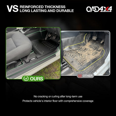 7D TPE Car Floor Mats for Holden Rodeo 2003-2008
