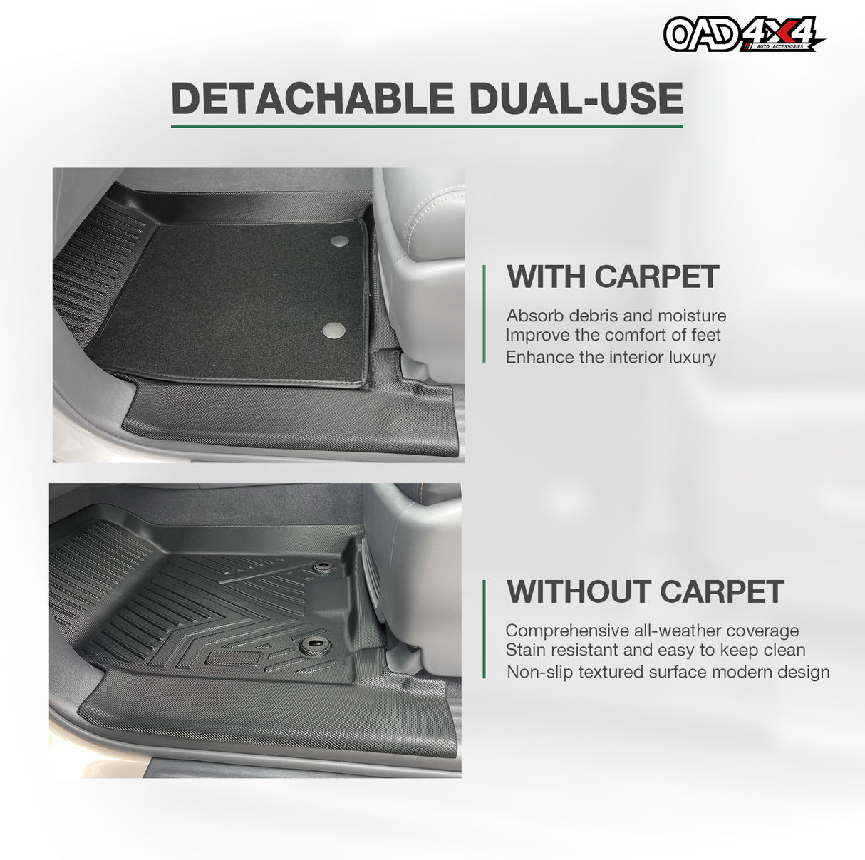 5D Double-Layer Car Floor Mats for Hyundai Staria 2021-Onwards