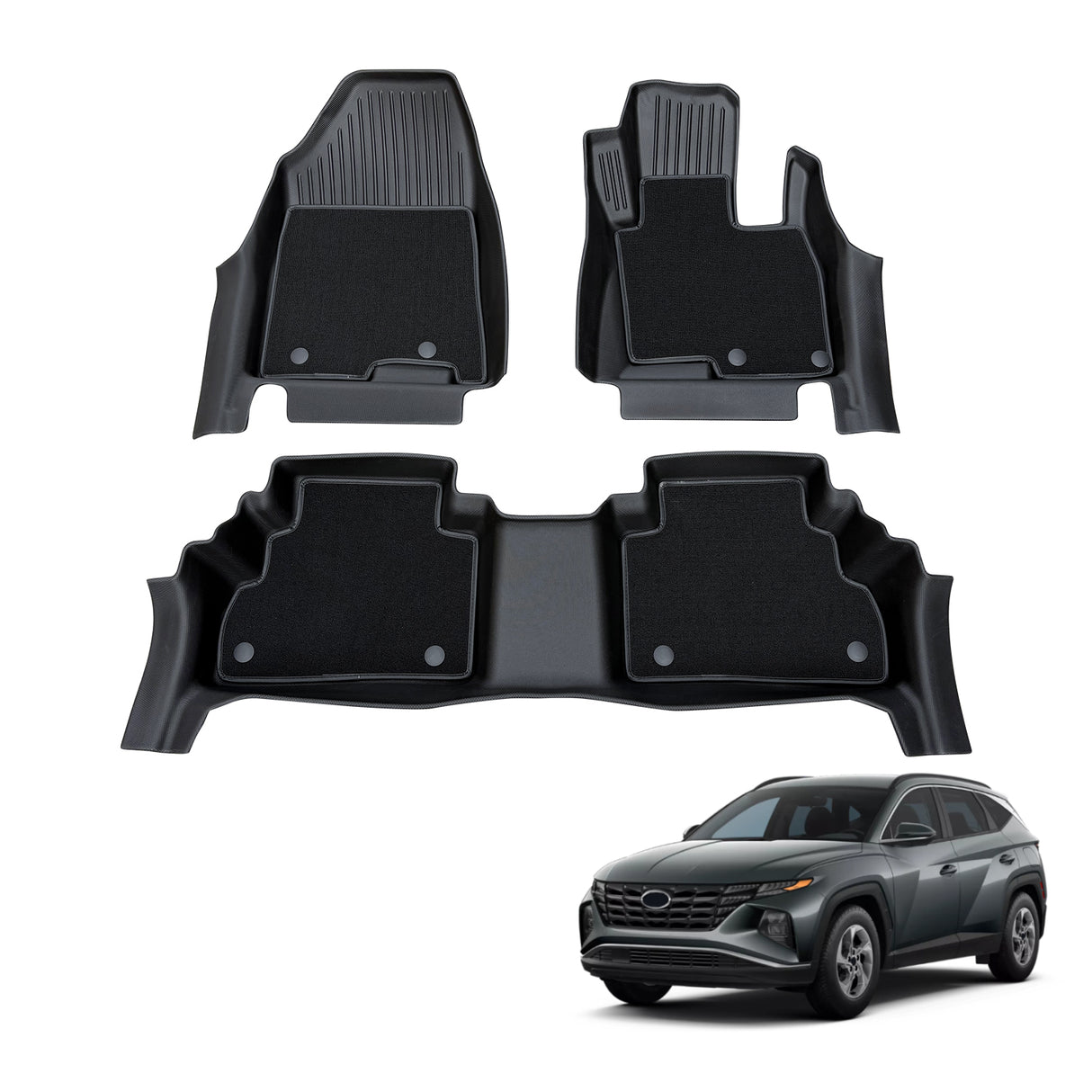 Pre-order 5D Double-Layer Car Floor Mats for Hyundai Tucson 2022-Onwards