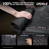 Injection 7D TPE Car Floor Mats for ISUZU D-MAX Dual Cab 2020-Onwards