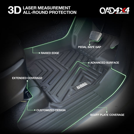 Floor Mats & Door Sill Protector for ISUZU MU-X 2021-Onwards