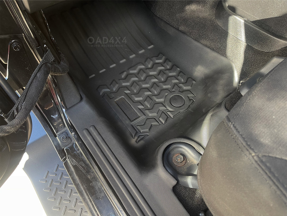 5D TPE Car Floor Mats for Jeep Wrangler JK Series 2 Doors 2007-2018
