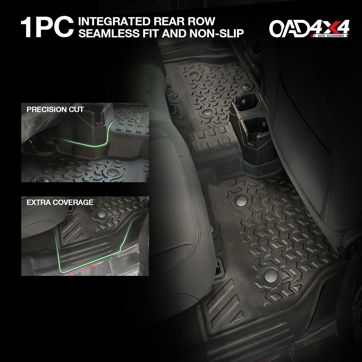 5D TPE Car Floor Mats for Jeep Wrangler JL Series 2018-Onwards