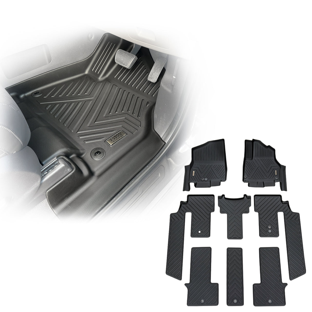 5D TPE Car Floor Mats for KIA Carnival KA4 Series 2020-Onwards