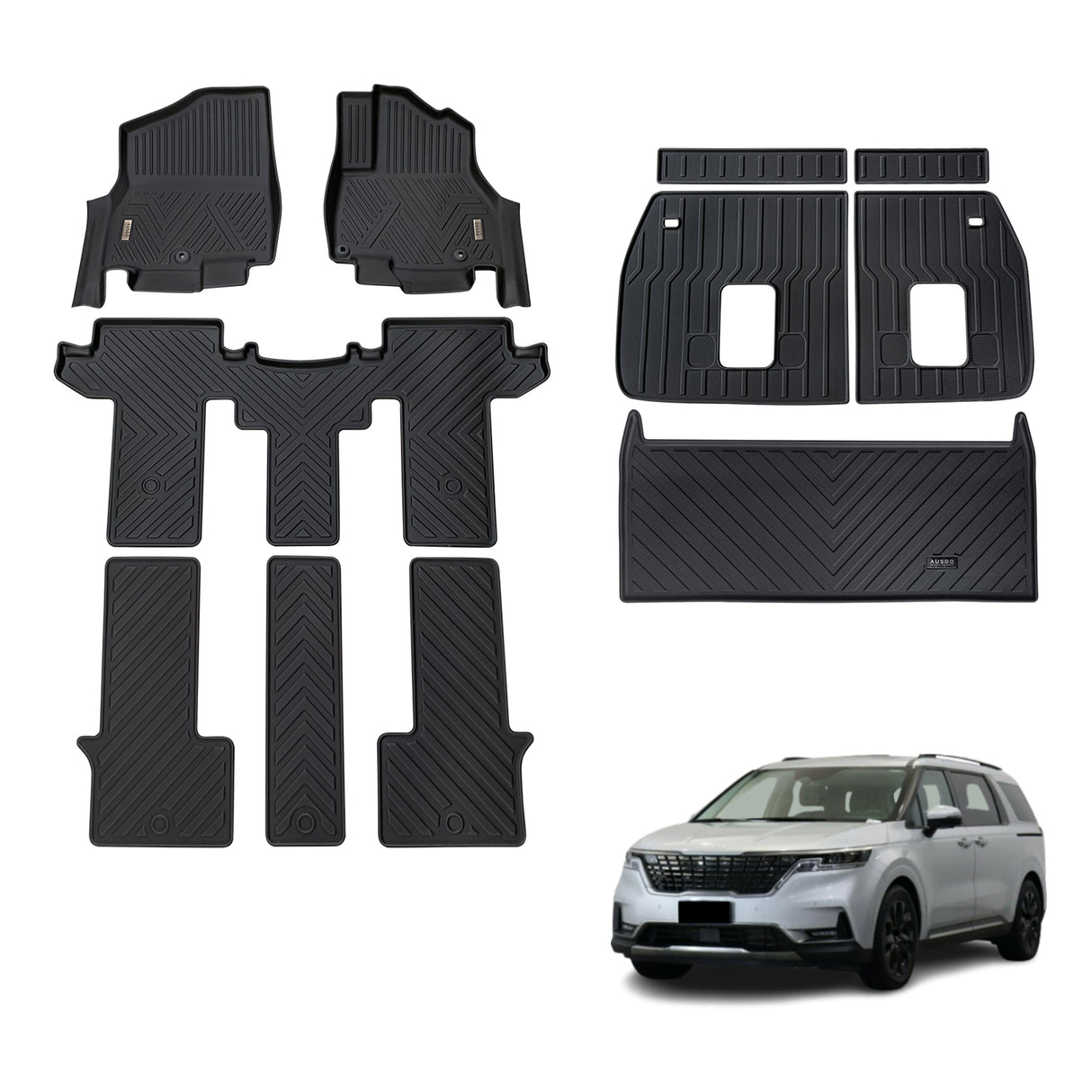 5D TPE Car Floor Mats for KIA Carnival KA4 Series 2020-Onwards