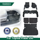 5D TPE Car Floor Mats for Toyota LandCruiser Prado 250 LC250 2024-Onwards