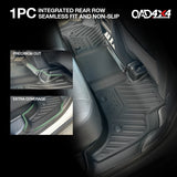 5D TPE Car Floor Mats for Land Rover Defender L663 110 5 Seats 2020-Onwards