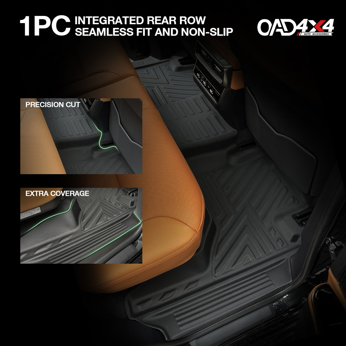 5D TPE Car Floor Mats for Lexus LX500d LX600 2021-Onwards