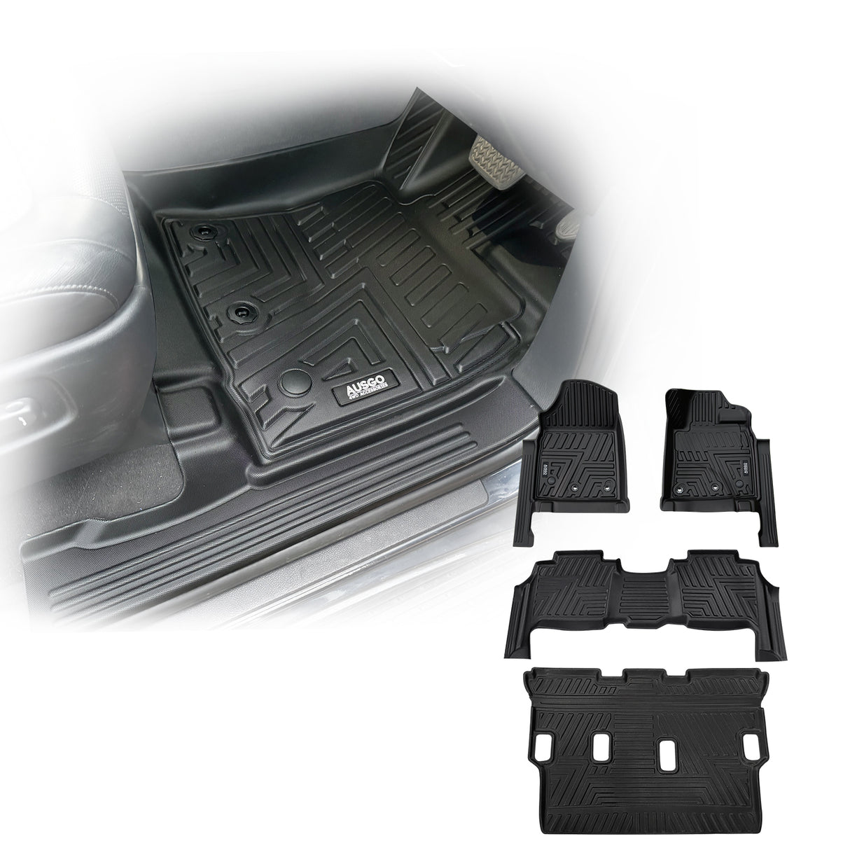 5D TPE Car Floor Mats for Lexus LX570 2013-2021