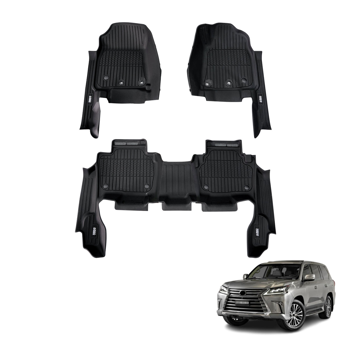 Injection 7D Car Floor Mats for Lexus LX570 2013-2021