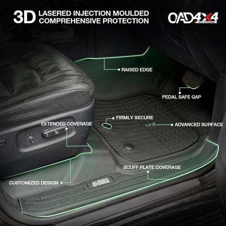 Injection 7D Car Floor Mats for Toyota LandCruiser 200 Series 2012-2021