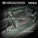 Injection 5D TPE Car Floor Mats for Mazda BT-50 BT50 Single / Extra Cab 2011-2020