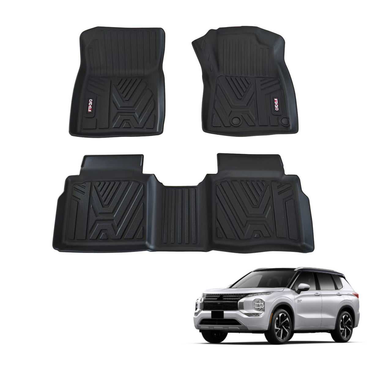 3D Car Floor Mats for Mitsubishi Outlander PHEV 2021-Onwards