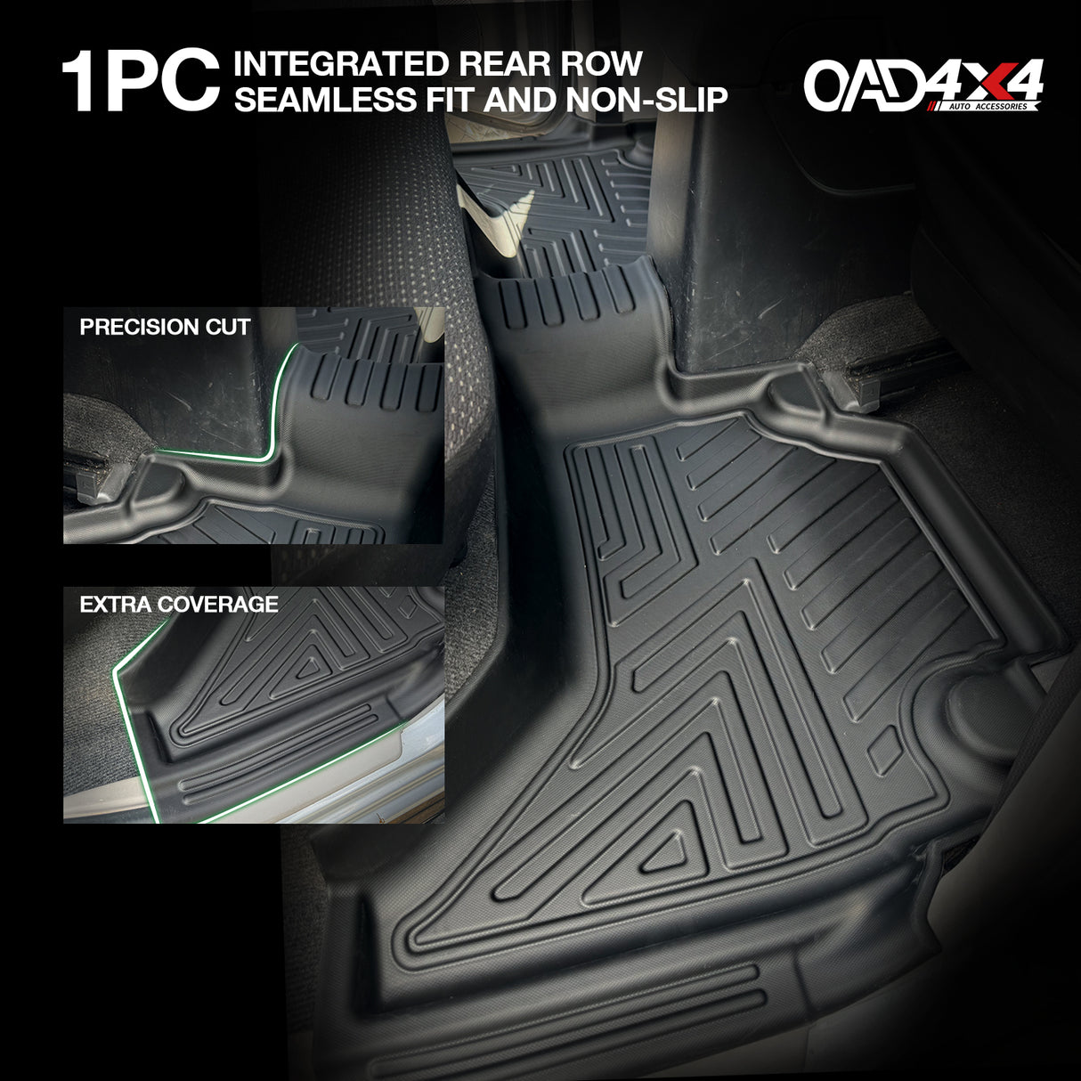 5D TPE Car Floor Mats for Mitsubishi Triton Dual Cab ML MN 2006-2015