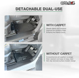 5D Double-Layer Car Floor Mats for Nissan Navara D27 Dual Cab 2026-Onwards