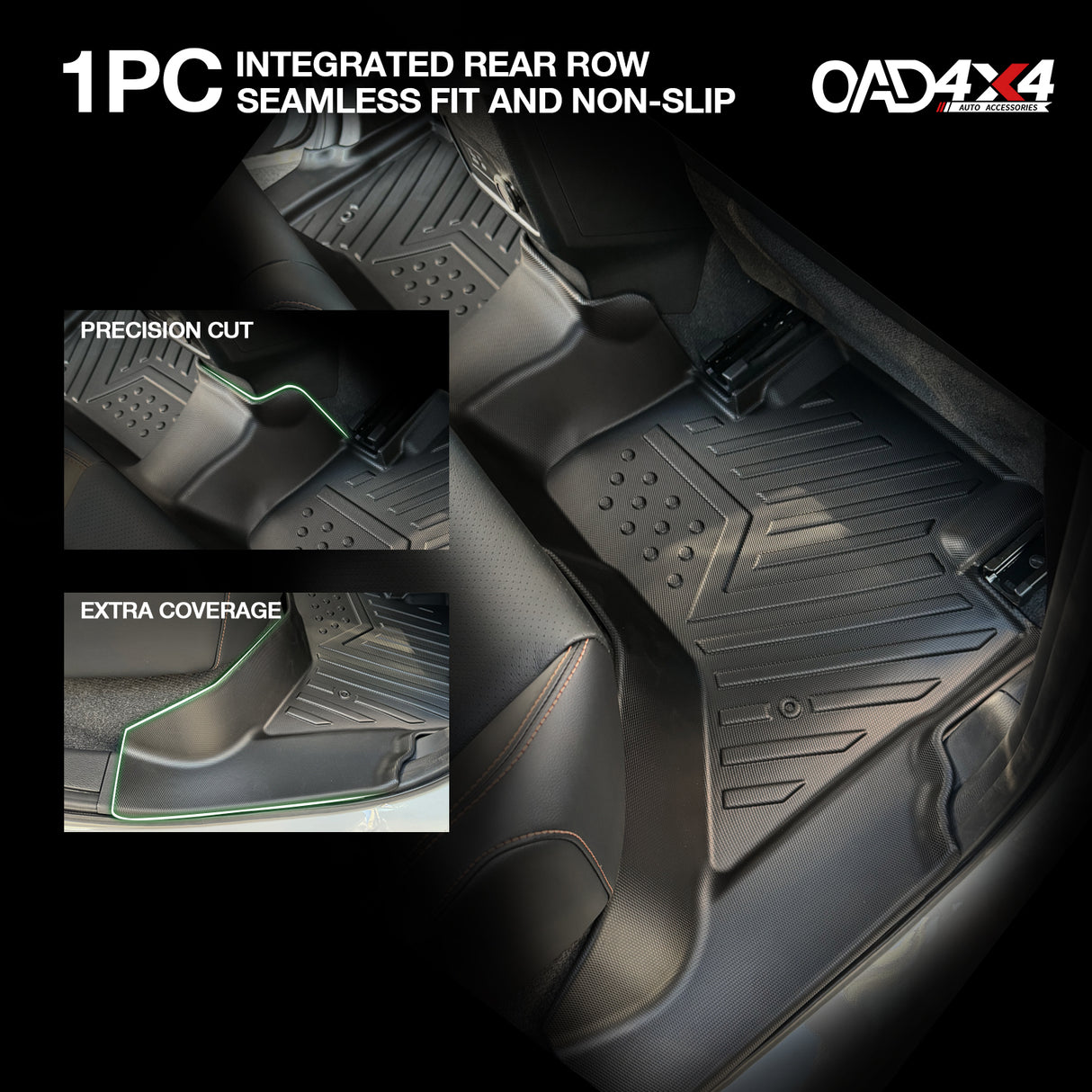 Floor Mats & Door Sill Protector for Mitsubishi Triton MV All-New Dual Cab 2024-Onwards