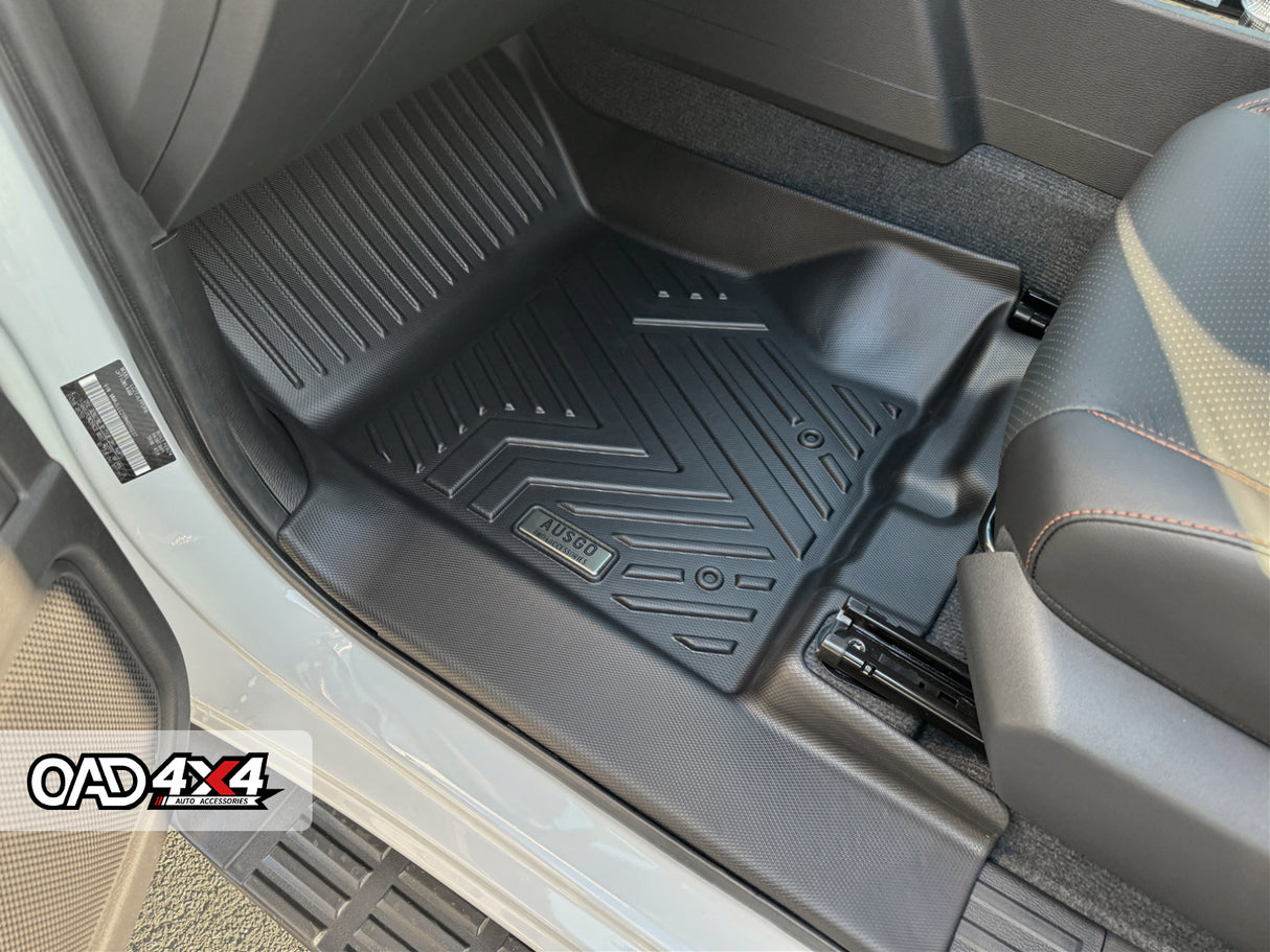 Floor Mats & Door Sill Protector for Mitsubishi Triton MV All-New Dual Cab 2024-Onwards