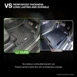 5D TPE Car Floor Mats for Nissan Navara NP300 D23 Single / Extra Cab 2015-Onwards