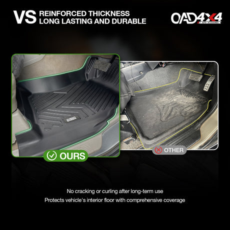 5D TPE Car Floor Mats for Nissan Patrol Y61 GU 1997-2015