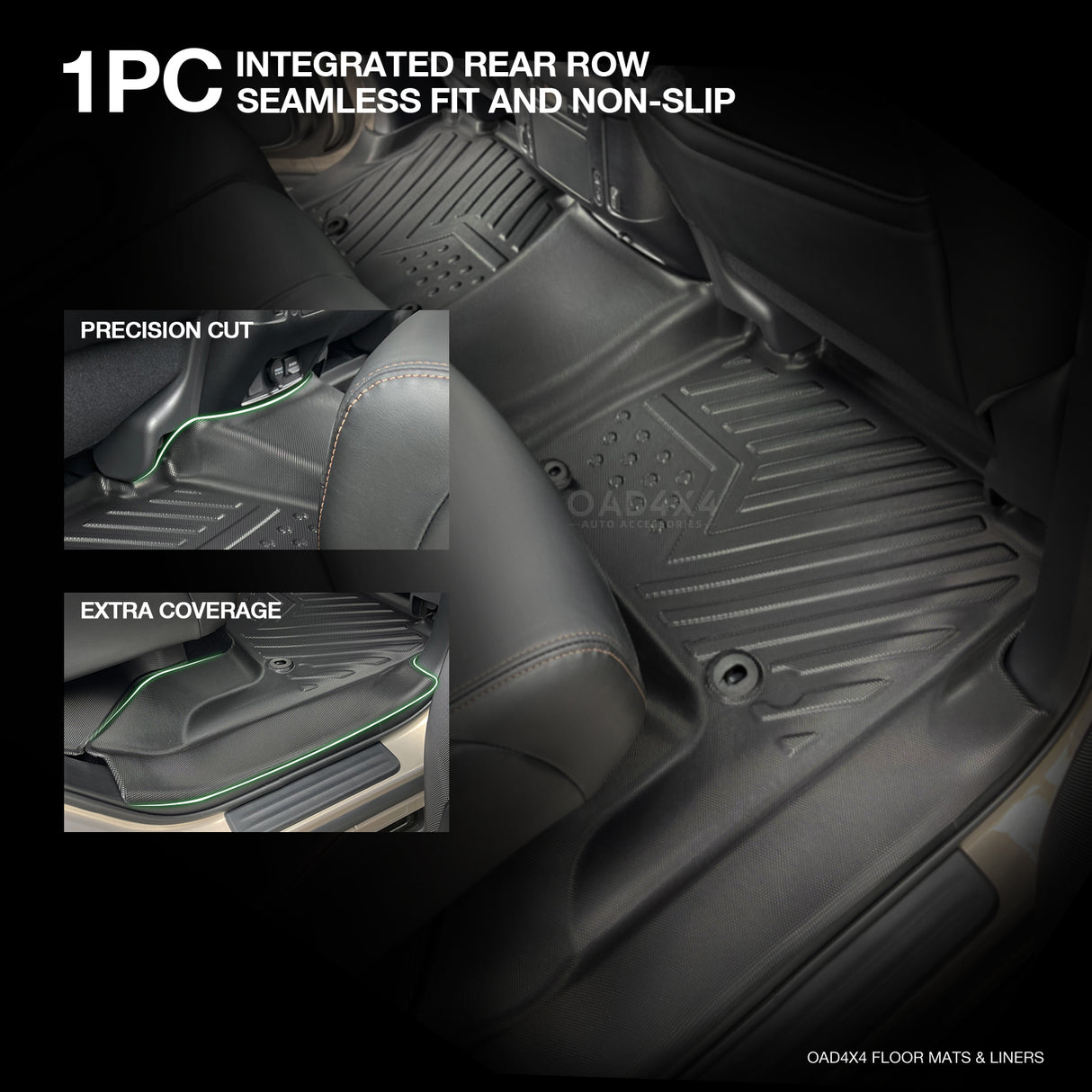 5D TPE Car Floor Mats for Infiniti QX80 Z62 2015-2019