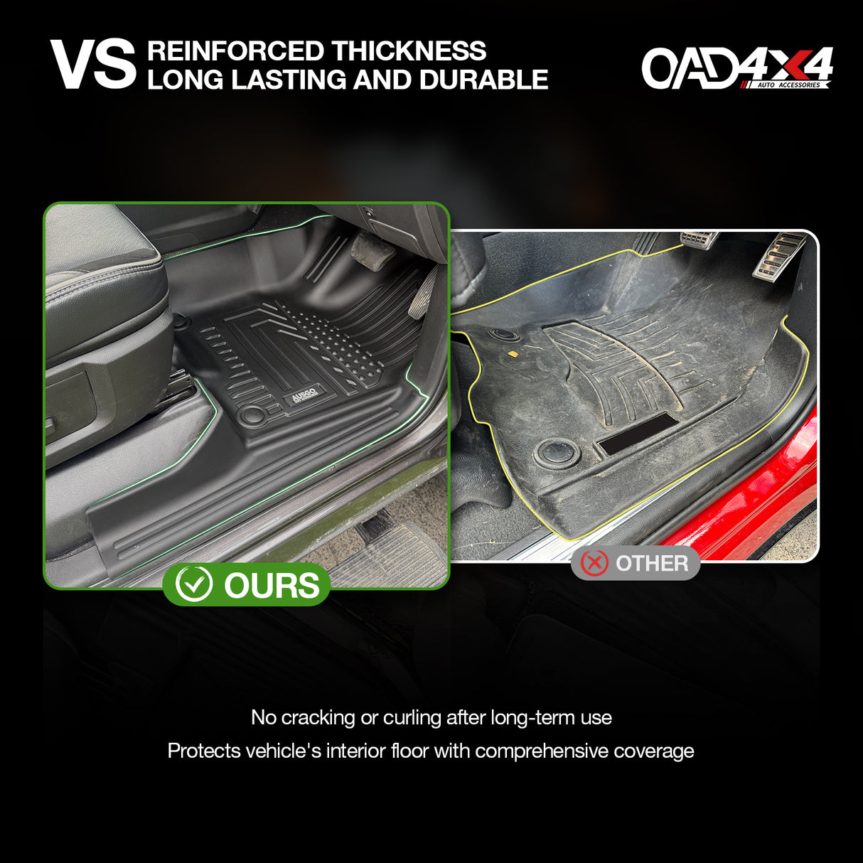 5D TPE Car Floor Mats for RAM 2500 DJ Series 2020-Onwards