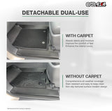 5D Double-Layer Car Floor Mats for Tesla Model Y Juniper 5 Seats 2025-Onwards