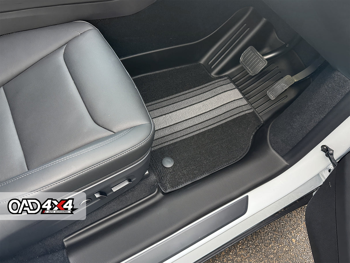 5D Double-Layer Car Floor Mats for Tesla Model Y Juniper 5 Seats 2025-Onwards