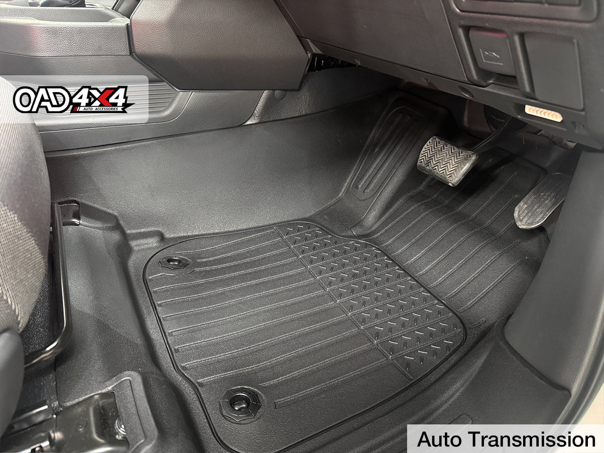 Injection 7D TPE Car Floor Mats for Toyota Hilux Single / Extra Cab 2015-2025
