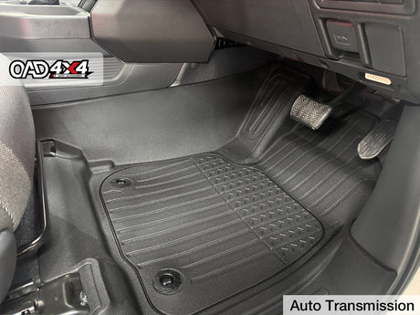Injection 7D TPE Floor Mats & Door Sill Protector for Toyota Hilux Dual Cab 2015-2025