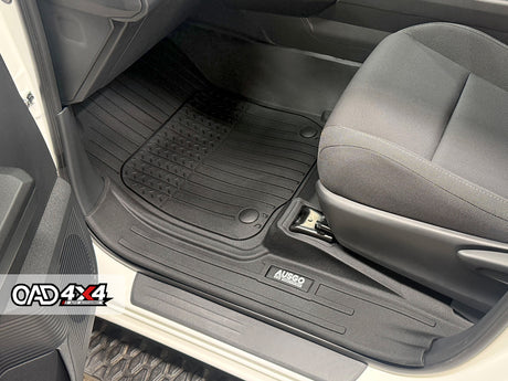 Injection 7D TPE Floor Mats & Door Sill Protector for Toyota Hilux Dual Cab 2015-2025