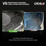 Injection 7D TPE Car Floor Mats for Toyota Hilux Single / Extra Cab 2015-2025