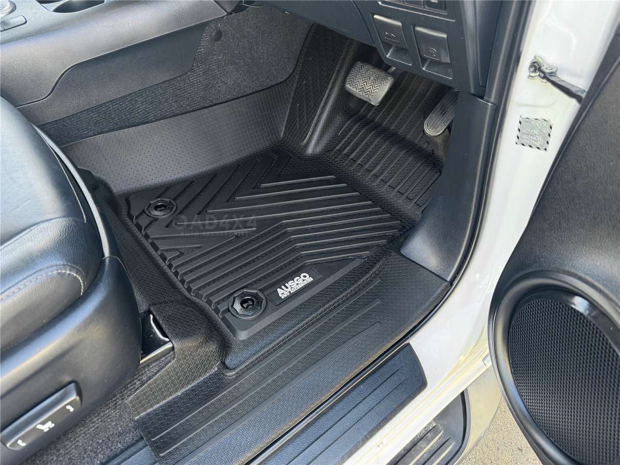 Injection 5D TPE Car Floor Mats for Toyota Hilux Auto Transmission Dual Cab 2015-Onwards