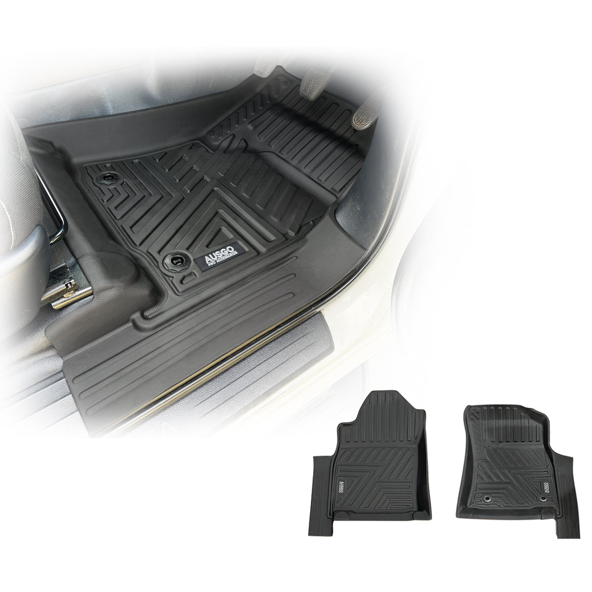 5D TPE Car Floor Mats for Toyota Hilux Single / Extra Cab 2025-Onwards