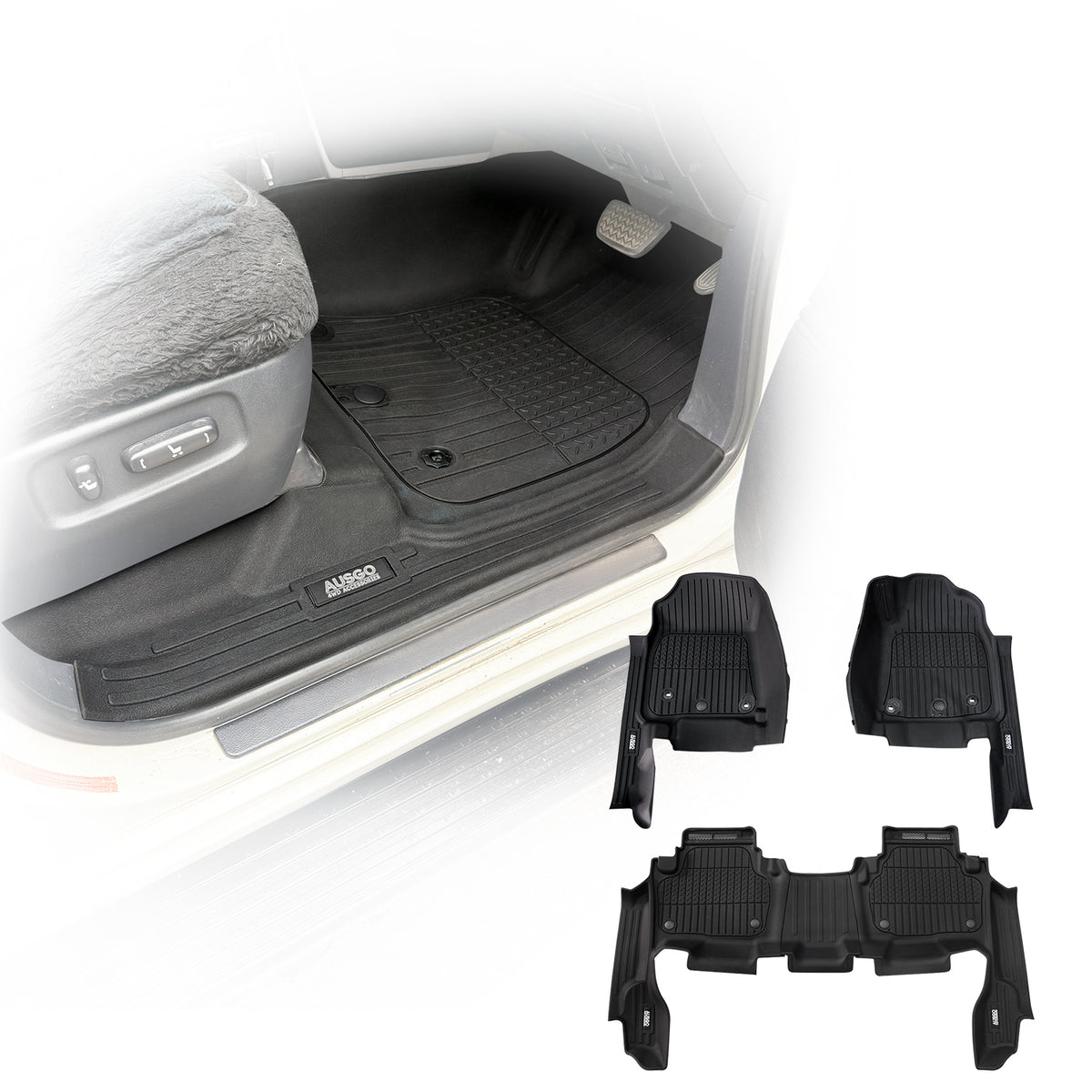 Injection 7D Car Floor Mats for Toyota LandCruiser 200 Series 2007-2012