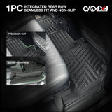 5D TPE Car Floor Mats for Toyota Land Cruiser 200 Series 2012-2021