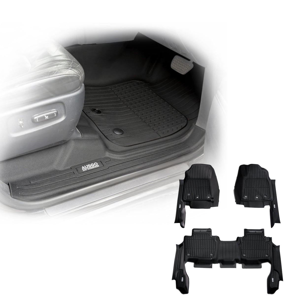 Injection 7D Car Floor Mats for Toyota Land Cruiser 200 Series Altitude / VX / Sahara 2012-2021