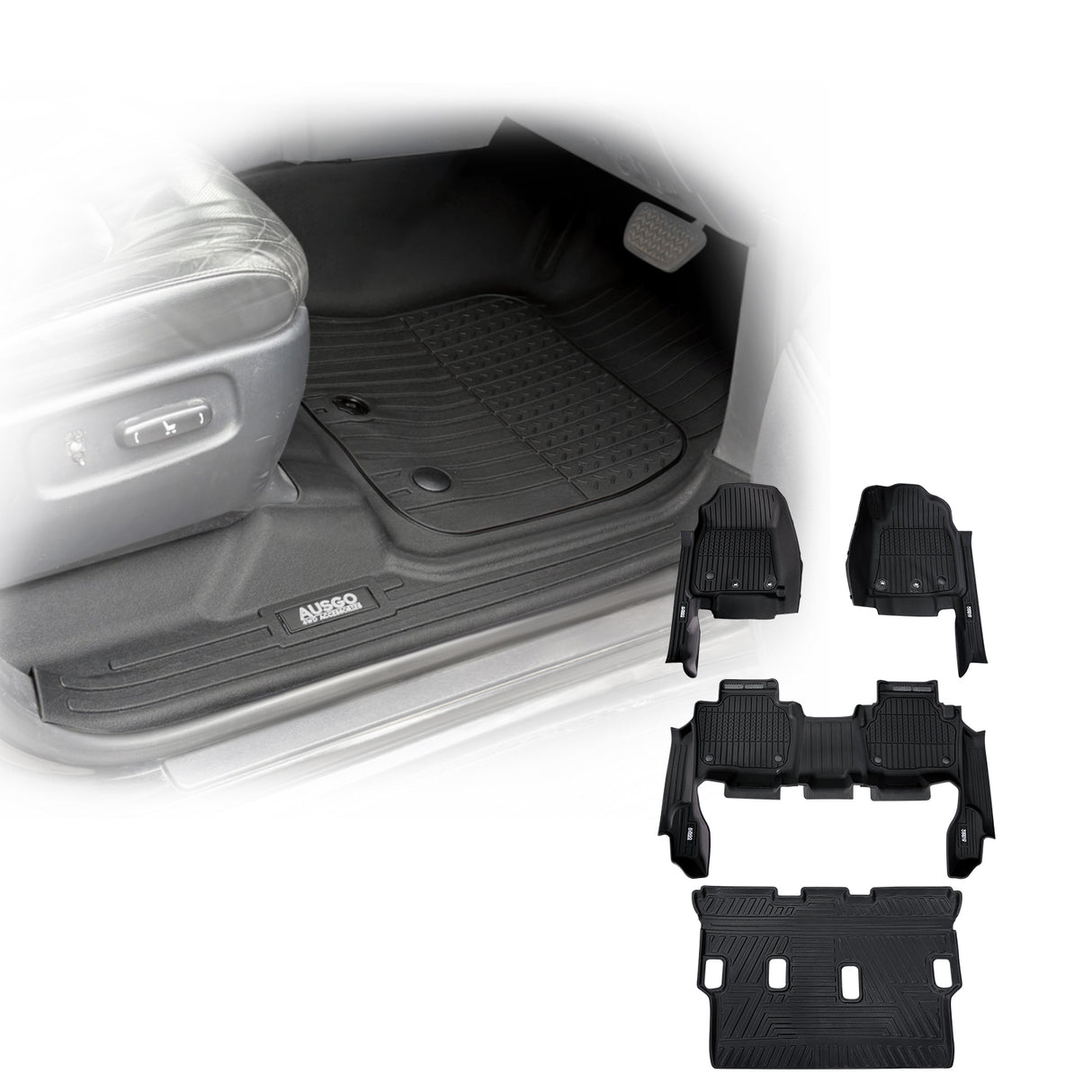 Injection 7D Car Floor Mats for Toyota Land Cruiser 200 Series Altitude / VX / Sahara 2012-2021