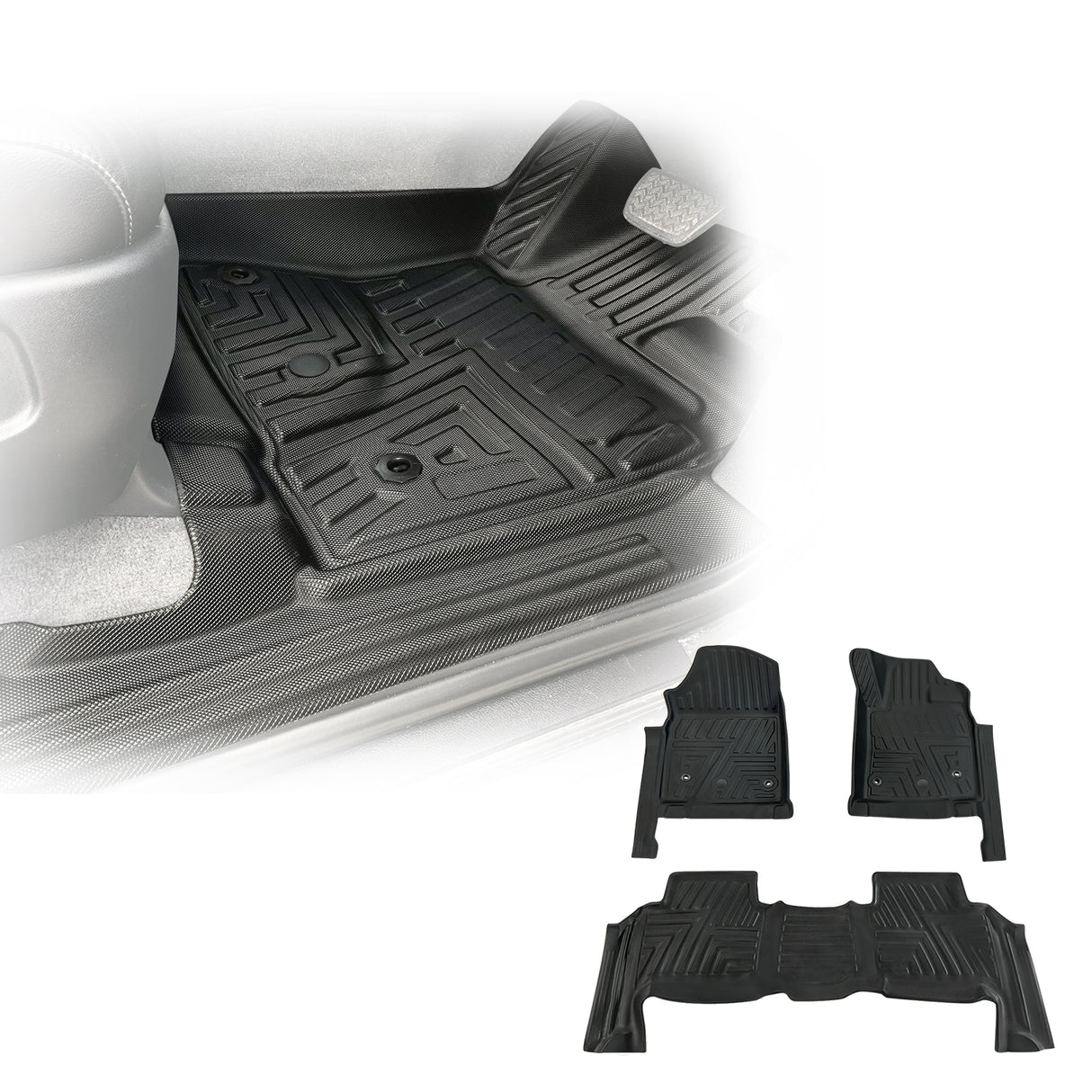 5D TPE Car Floor Mats for Toyota Landcruiser 200 2007-2012
