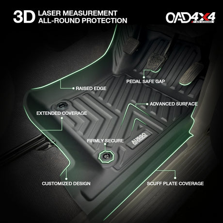 5D TPE Car Floor Mats for Toyota Land Cruiser 79 Single Cab 2012-2016