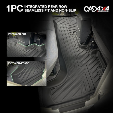 5D TPE Car Floor Mats for Toyota Land Cruiser 79 Dual Cab 2012-Onwards