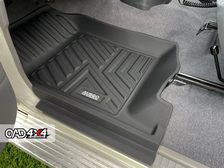 5D TPE Car Floor Mats for Toyota Land Cruiser 78 Series Troopcarrier 2012-Onwards