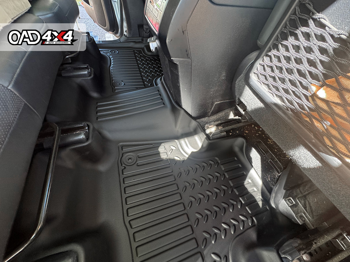 7D TPE Car Floor Mats for Toyota Land Cruiser Prado 150 Auto 7 Seats 2009-2024