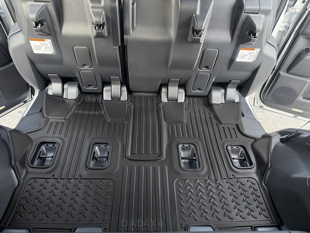 Third Row Car Floor Mats for Toyota Land Cruiser Prado 250 LC250 7 Seats 2024-Onwards